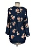 Daniel Rainn 100% Polyester Blue 3/4 Sleeve Blouse Size 8 - photo 2