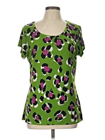 Worthington Short Sleeve Blouse (view 1)
