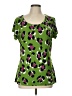Worthington Green Short Sleeve Blouse Size L - photo 1