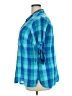 St. John's Bay 100% Cotton Plaid Teal 3/4 Sleeve Button-Down Shirt Size 2X - photo 5