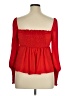Mi ami 100% Polyester Red Long Sleeve Blouse Size XL - photo 2