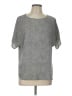 Anne Klein 100% Polyester Gray Short Sleeve Top Size L - photo 1