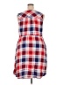 Torrid Plaid Red Casual Dress Size 3X Plus (3) - photo 2