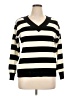 Lane Bryant Stripes Black Pullover Sweater Size 14 - 16 Plus - photo 1