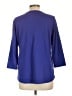 L.L.Bean 100% Supima Cotton Blue 3/4 Sleeve Blouse Size L - photo 2