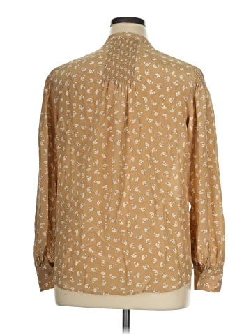 Rebecca Taylor Long Sleeve Silk Top (view 2)