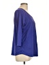 L.L.Bean 100% Supima Cotton Blue 3/4 Sleeve Blouse Size L - photo 4
