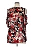 Bobeau Floral Black Short Sleeve Blouse Size XL - photo 2