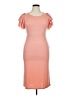 Unbranded Solid Orange Cocktail Dress Size XL - photo 1