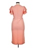 Unbranded Solid Orange Cocktail Dress Size XL - photo 2