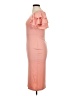 Unbranded Solid Orange Cocktail Dress Size XL - photo 5