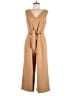 Calvin Klein Solid Tan Jumpsuit Size 10 - photo 1