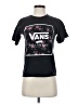 Vans Floral Black Short Sleeve T-Shirt Size S - photo 1