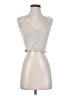 Lulus Silver Sleeveless Top Size XS - photo 1