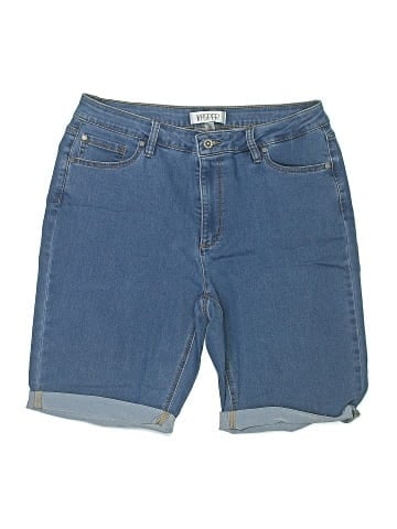 Kasper Denim Shorts (view 1)