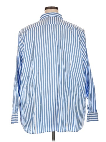 Lands' End 3/4 Sleeve Button-Down Shirt (view 2)