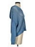Mango Metallic Blue Pullover Sweater Size S - photo 4