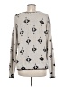 Nic + Zoe Houndstooth Silver Pullover Sweater Size M - photo 2