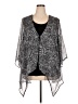 Investments 100% Polyester Silver Kimono Size 3X - photo 1