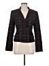 Express Design Studio Plaid Burgundy Blazer Size 6 - photo 1