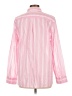 Talbots 100% Cotton Stripes Pink Long Sleeve Blouse Size L - photo 2
