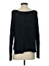Jennifer Lopez Metallic Black Blue Pullover Sweater Size S - photo 2