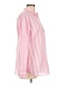 Talbots 100% Cotton Stripes Pink Long Sleeve Blouse Size L - photo 4