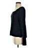 Jennifer Lopez Metallic Black Blue Pullover Sweater Size S - photo 5
