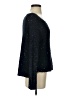 Jennifer Lopez Metallic Black Blue Pullover Sweater Size S - photo 4