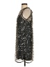 Ann Taylor LOFT 100% Polyester Stars Silver Cocktail Dress Size XS - photo 5