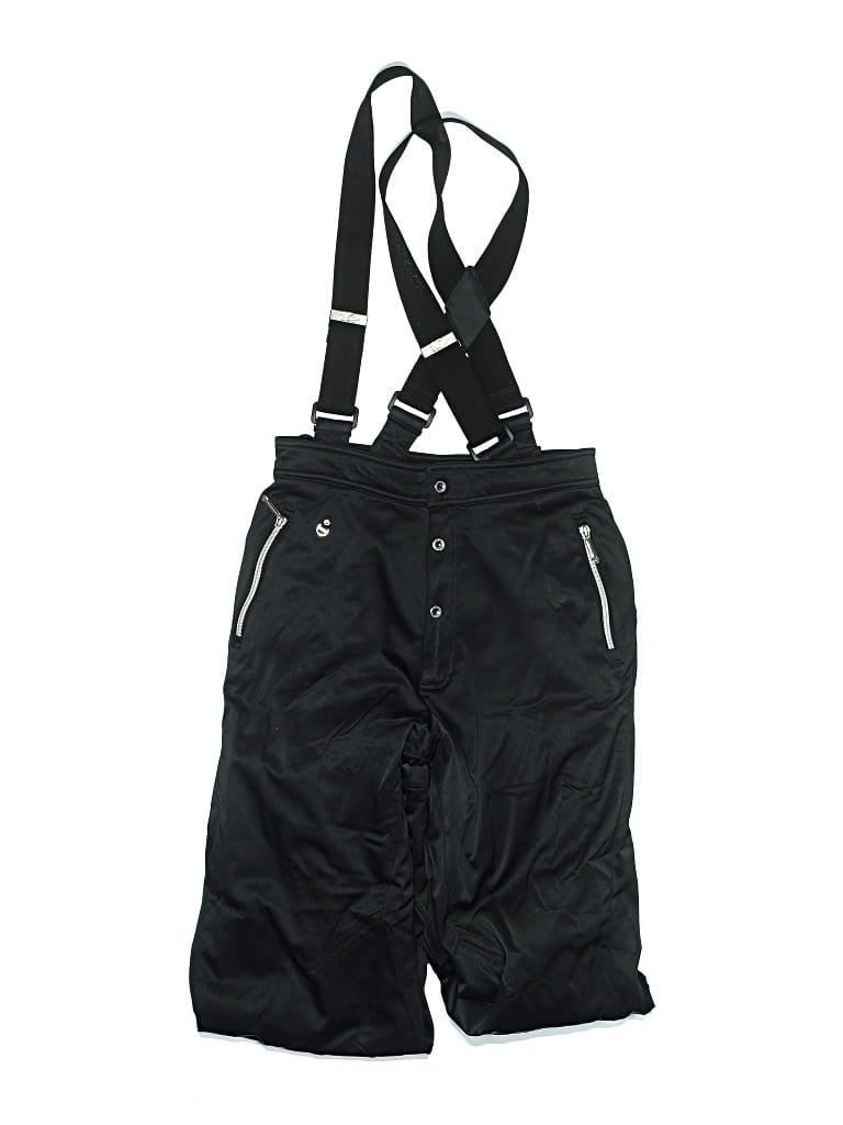Pre-owned Spyder Kids' Snow Pants With Bib In Black