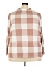 Maurices Checkered-gingham Brown 3/4 Sleeve Blouse Size 2X - photo 1