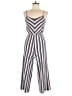 Atmosphere Stripes Ivory Jumpsuit Size 6 - photo 1