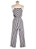 Atmosphere Stripes Ivory Jumpsuit Size 6 - photo 2