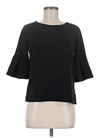 Green Envelope 3/4 Sleeve Top (view 1)