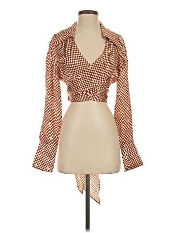 Ronny Kobo 3/4 Sleeve Silk Top (view 1)