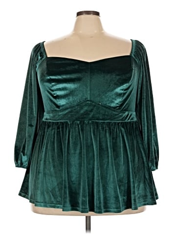 Torrid 3/4 Sleeve Blouse (view 1)