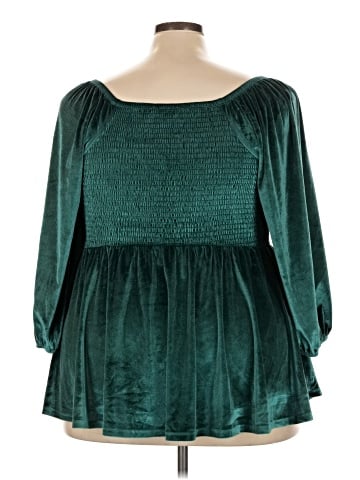 Torrid 3/4 Sleeve Blouse (view 2)