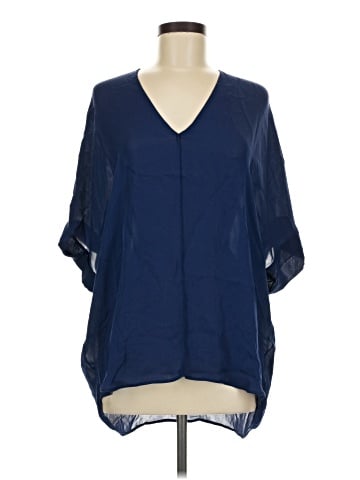 Vince. 3/4 Sleeve Silk Top (view 1)