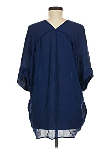 Vince. 3/4 Sleeve Silk Top (view 2)