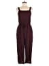 Xhilaration 100% Rayon Solid Burgundy Jumpsuit Size M - photo 1