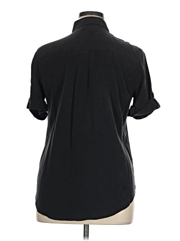 Equipment Short Sleeve Silk Top (view 2)