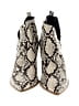 Qupid Animal Print Ivory Ankle Boots Size 9 - photo 2
