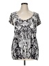 Apt. 9 Silver Casual Dress Size 1X - photo 1