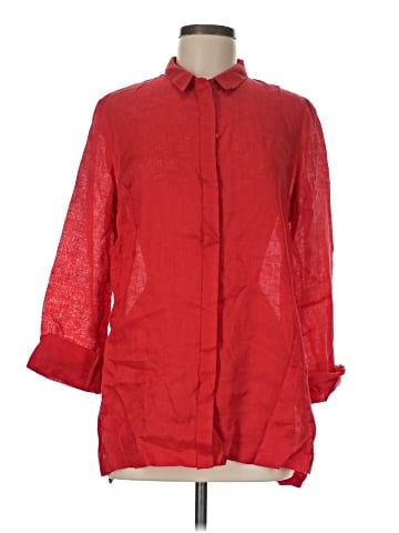 Elie Tahari 3/4 Sleeve Button-Down Shirt (view 1)