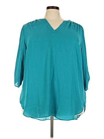 Worthington 3/4 Sleeve Blouse (view 1)