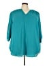Worthington 100% Polyester Teal 3/4 Sleeve Blouse Size 3X - photo 1