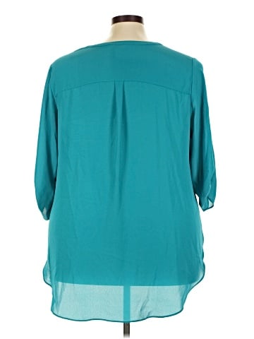 Worthington 3/4 Sleeve Blouse (view 2)