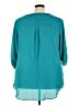 Worthington 100% Polyester Teal 3/4 Sleeve Blouse Size 3X - photo 2