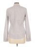 Theory 100% Cotton Stripes Gray Long Sleeve Button-Down Shirt Size L - photo 2